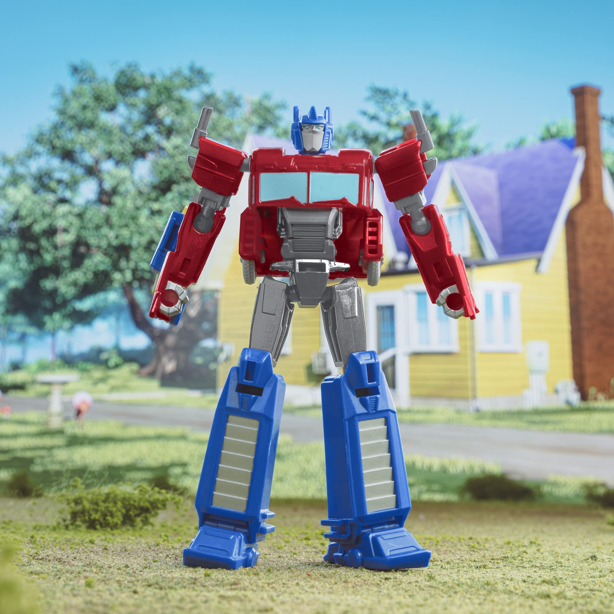 5-inch Optimus Prime figure sized for collection and play with other toys.