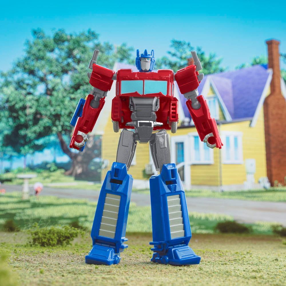 5-inch Optimus Prime figure sized for collection and play with other toys.