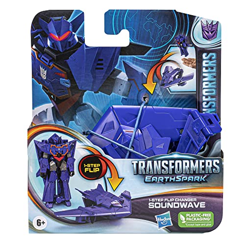 Transformers EarthSpark Soundwave 10 cm figure ideal for compact display and travel