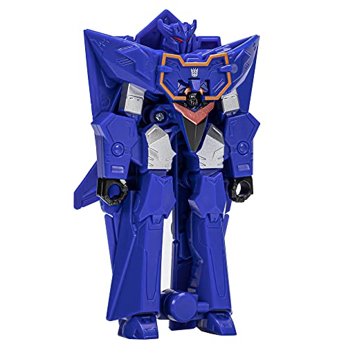 Transformers EarthSpark Soundwave robot to jet transformation mid-flight visuals for imaginative play