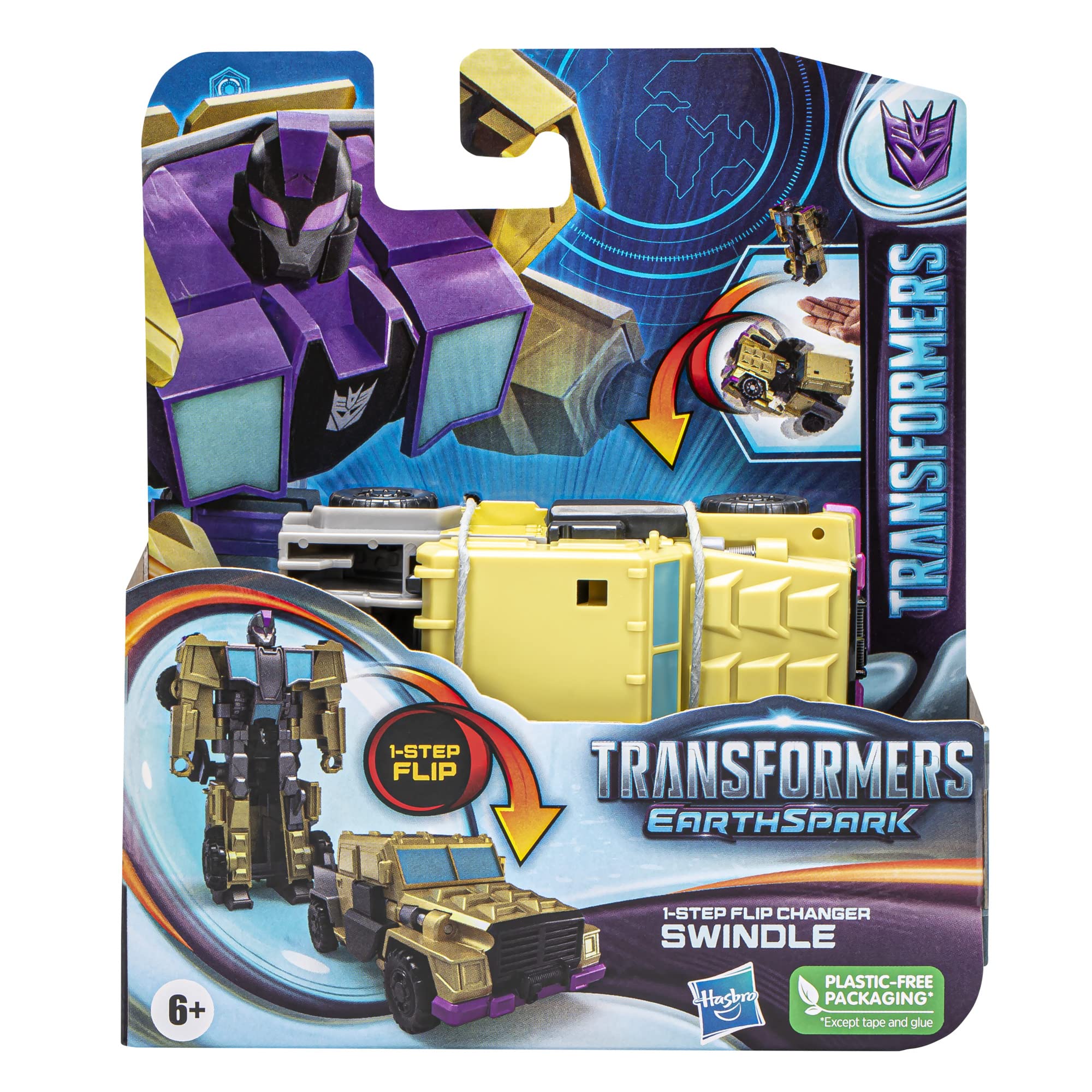 Transformers EarthSpark Swindle off-road-truck mode sparks imaginative battles.