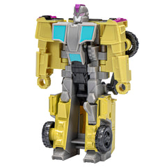 Transformers EarthSpark Swindle robot-to-truck flip for quick imaginative play.