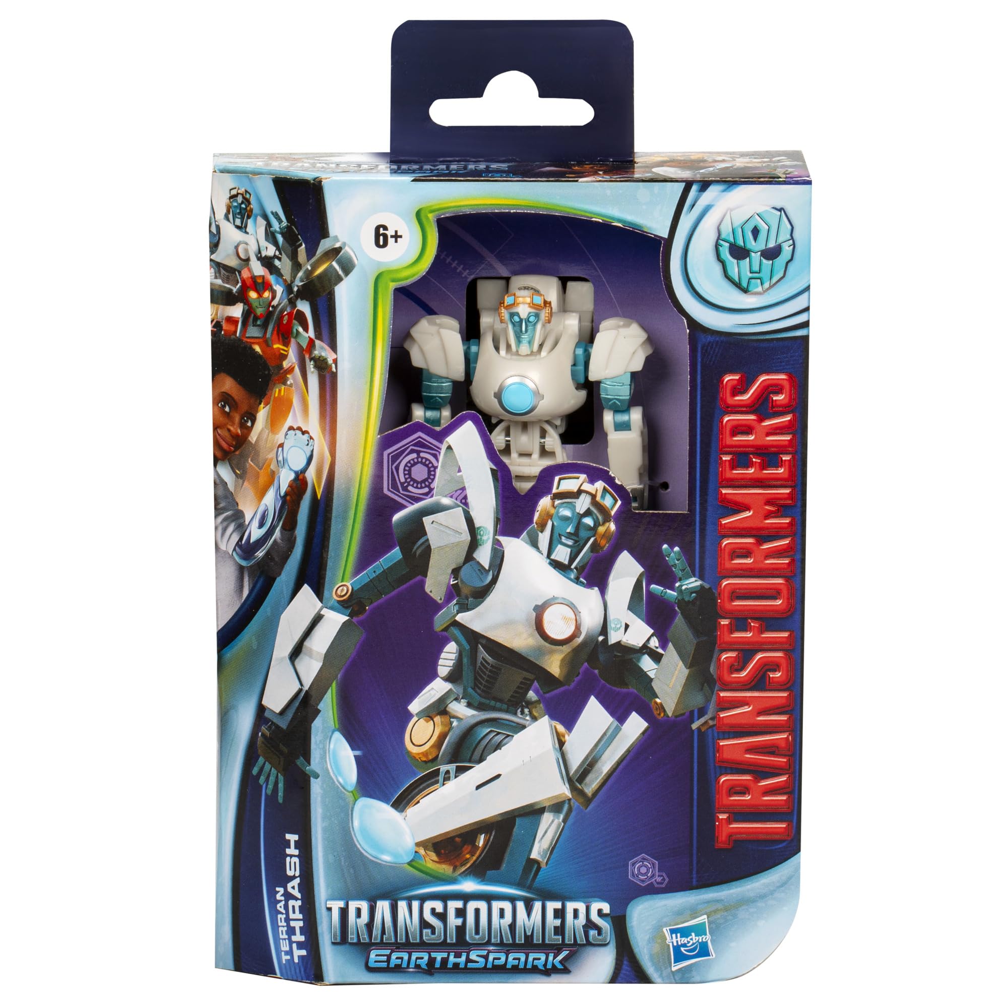 Transformers EarthSpark Terran Thrash Deluxe figure inspires imaginative missions in robot or vehicle form.