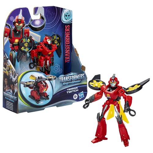 Transformers EarthSpark Terran Twitch 14-step transformation for kids.
