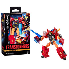 Transformers Excellion figure in robot mode ready for action poses