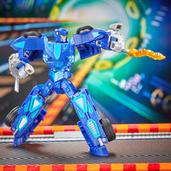 Transformers flame accessories on car mode add dramatic flair.
