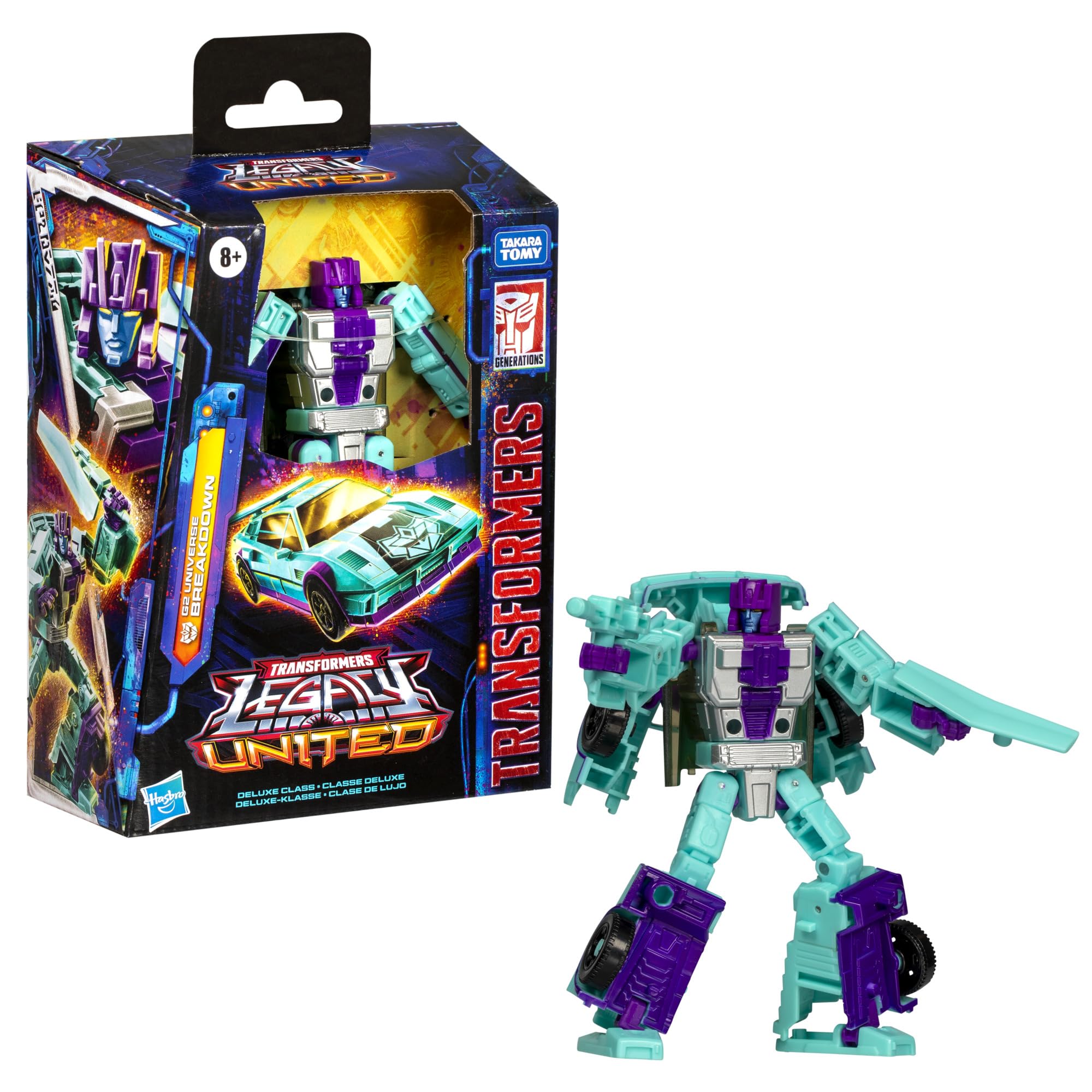 Transformers G2 Breakdown robot mode with articulated limbs for dynamic posing.