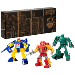 Transformers Go-Bot Pathfinder in robot mode ready to transform into a spaceship