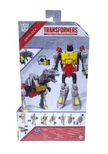 Transformers Grimlock back view reveals sturdy construction suitable for posing.