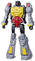 Transformers Grimlock action pose highlights detailed sculpt for dynamic imaginative play.