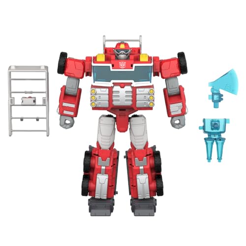 Transformers Heatwave fire truck conversion shown in 2-in-1 mode.