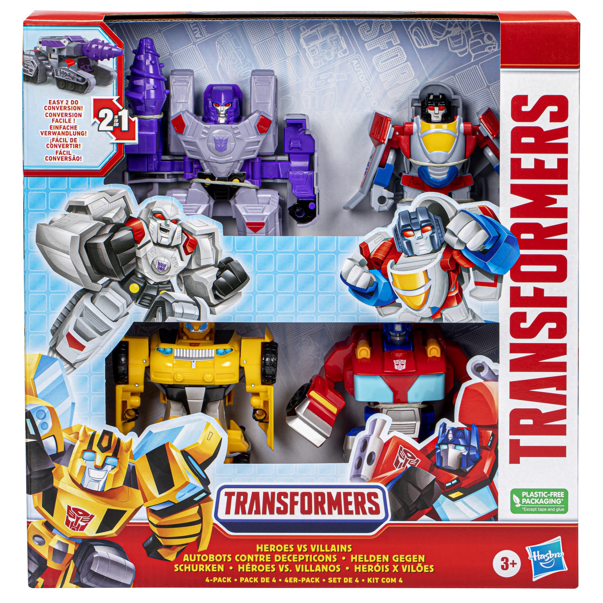 Transformers Heroes vs Villains Bumblebee sports car mode image for hands-on action.