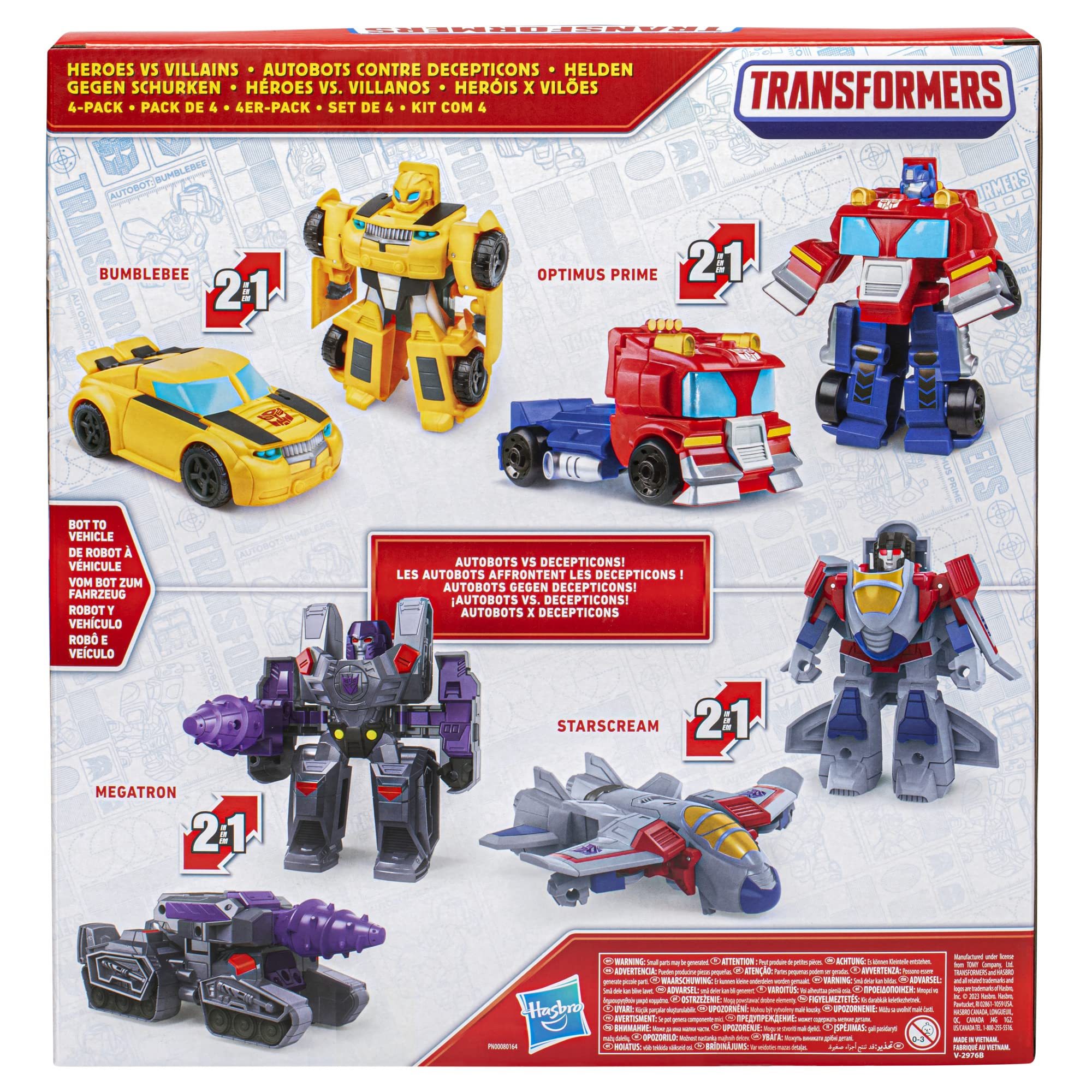 Transformers Heroes vs Villains Megatron drill tank mode image sparks pretend battles.