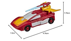 Transformers Hot Rod Core Class WFC-K43 in vehicle mode for dynamic battles.