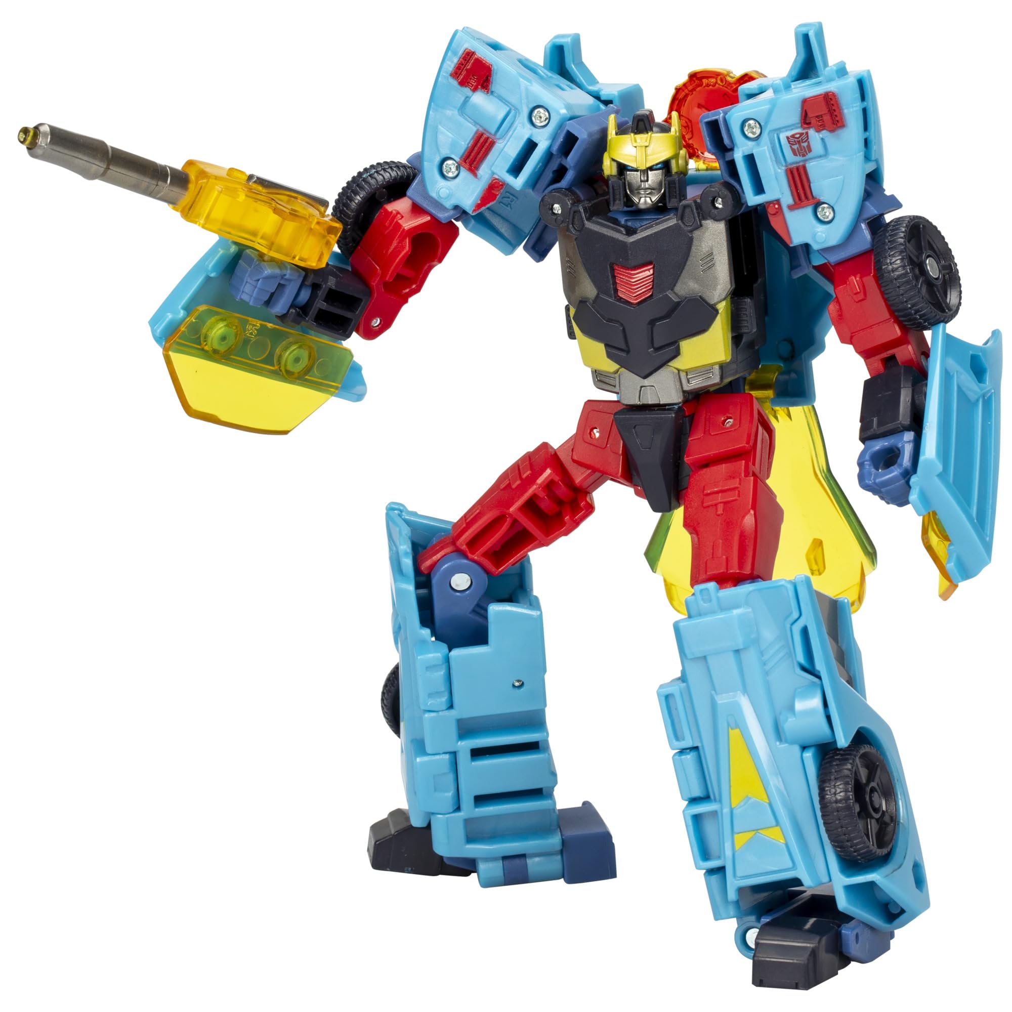 Transformers Hot Shot figure in robot mode, ready for action poses.