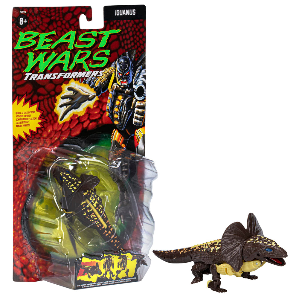 Transformers Iguanus Beast Wars figure, decorative ornament for desk or cabinet.