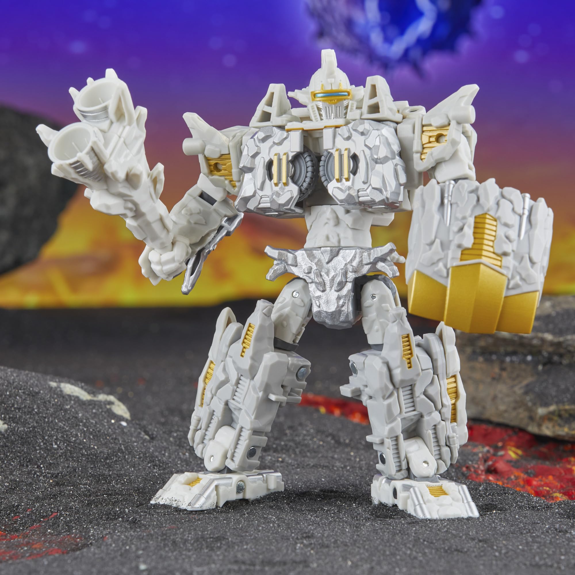 Nucleous 2-in-1 conversion from rock creature to armored car