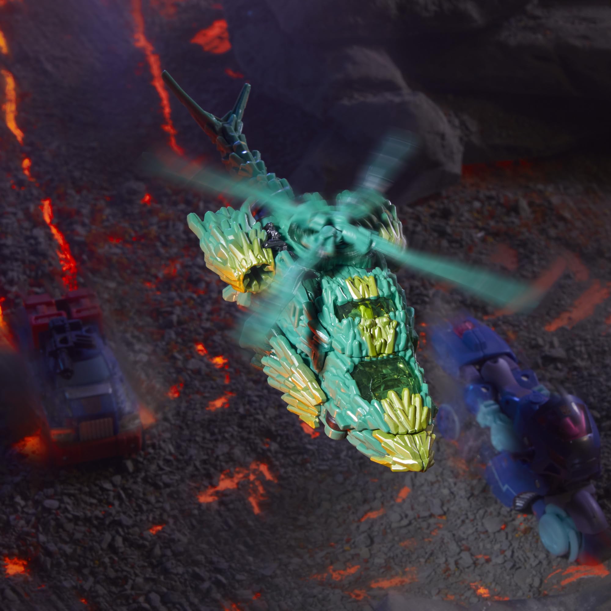Transformers Infernac Universe Shard 13-step conversion sequence in action.