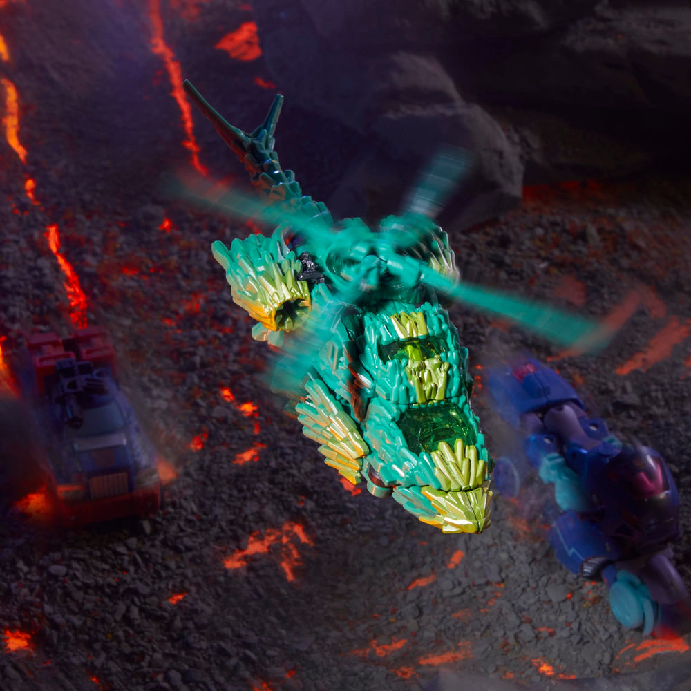 Transformers Infernac Universe Shard 13-step conversion sequence in action.