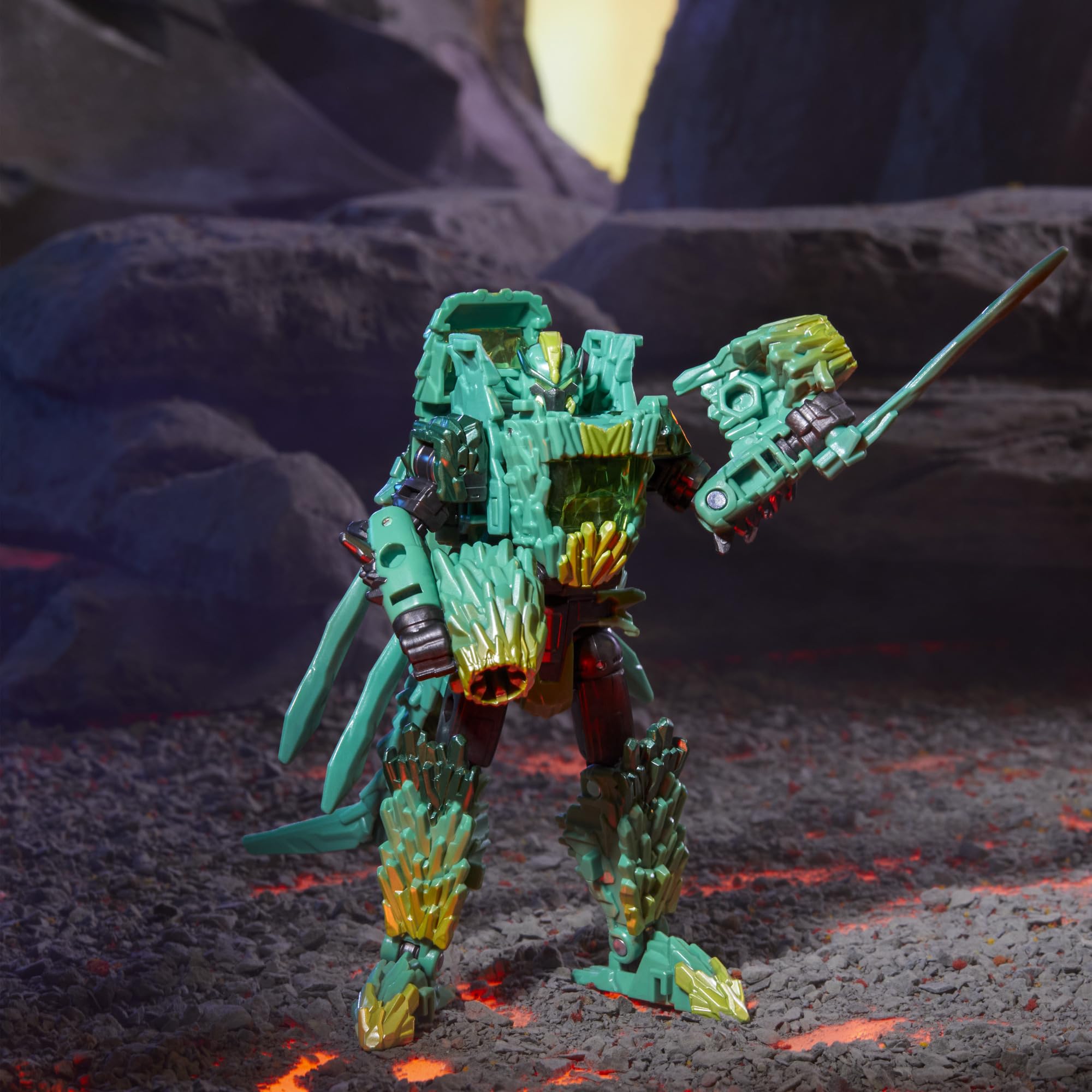 Transformers Infernac Universe Shard armorizer assembly and upgrade option.