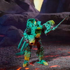 Transformers Infernac Universe Shard armorizer assembly and upgrade option.
