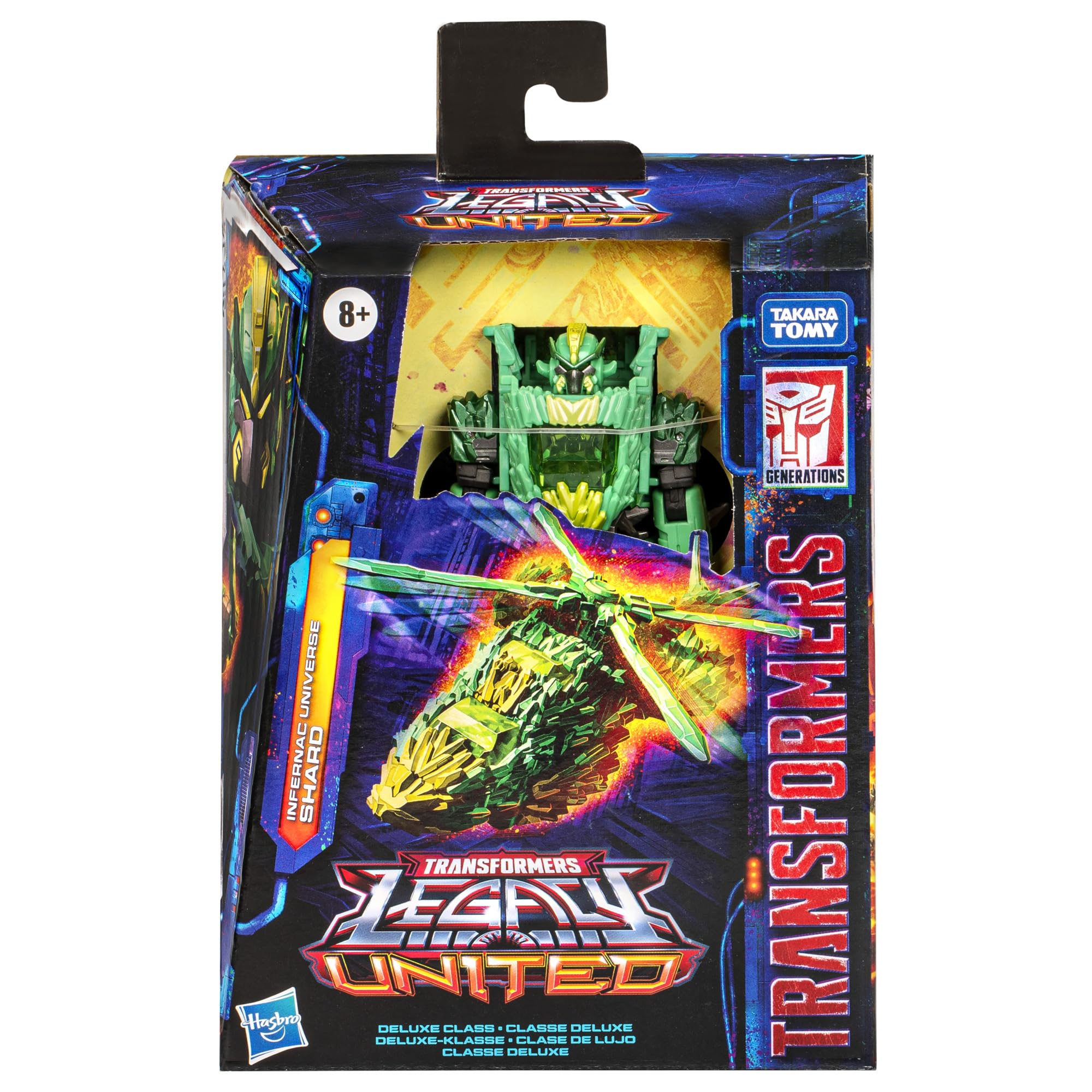 Transformers Infernac Universe Shard armorizer attachments enable rock armor and weapons.