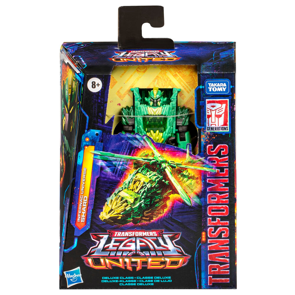 Transformers Infernac Universe Shard armorizer attachments enable rock armor and weapons.