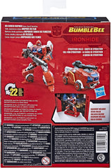 Transformers Ironhide backdrop display enhances poseability and scene recreation.