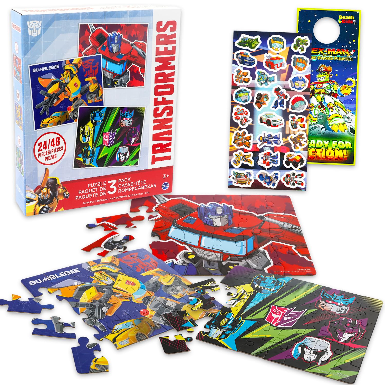 Transformers jigsaw puzzle set 24pc image one for focused family play