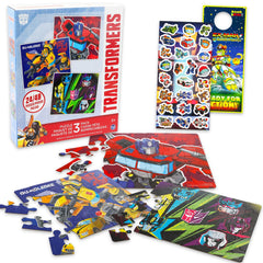 Transformers jigsaw puzzle set 24pc image one for focused family play