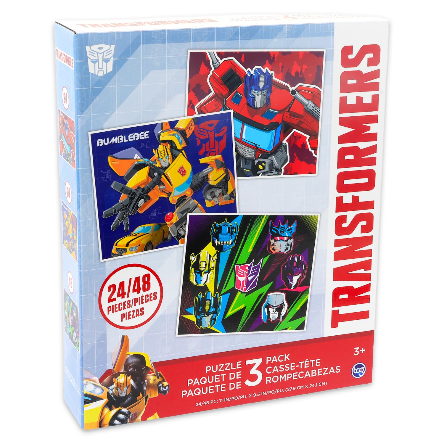 Transformers jigsaw puzzle set 24pc image two supports concentration and problem solving