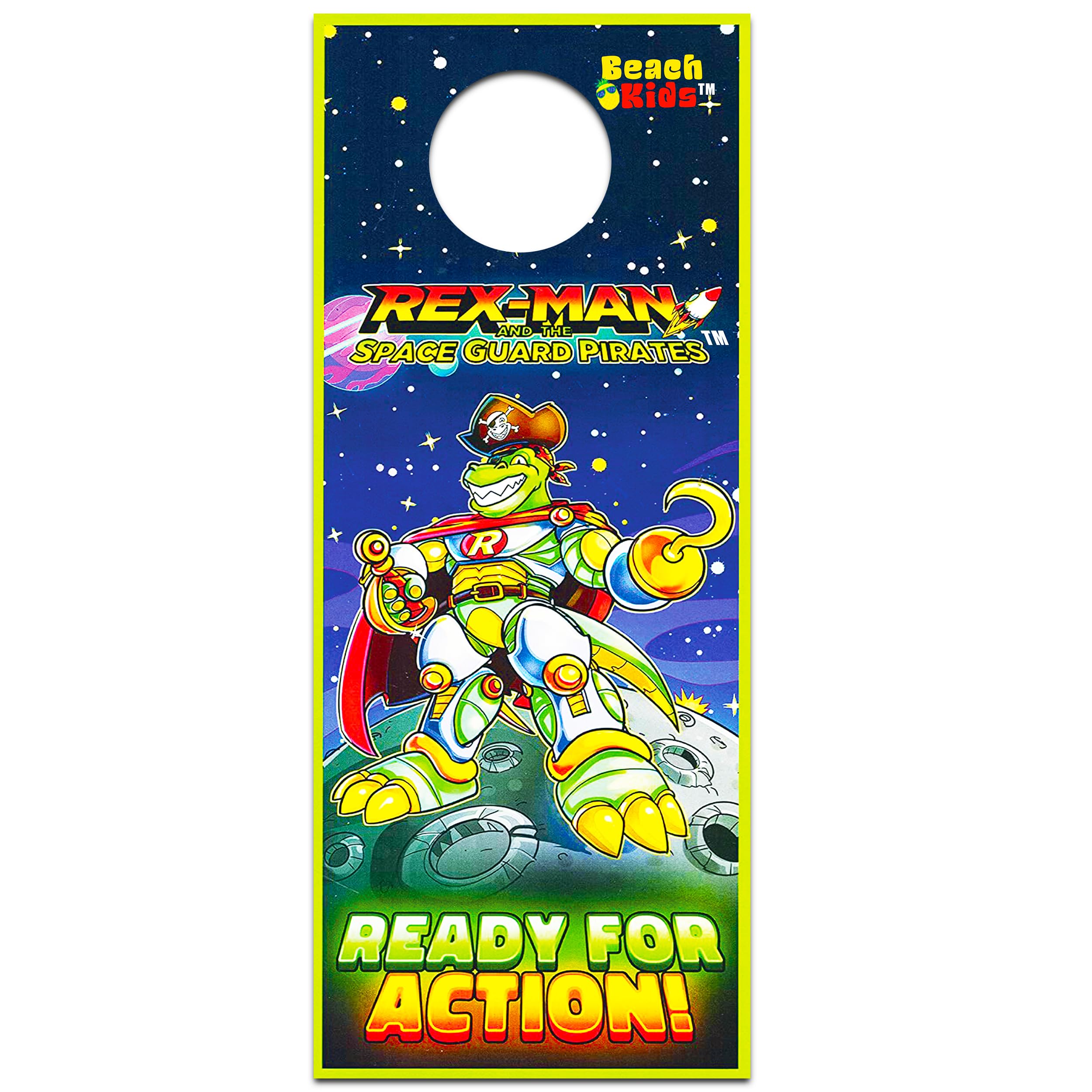 Transformers Rex-Man door hanger image adds playful room decoration