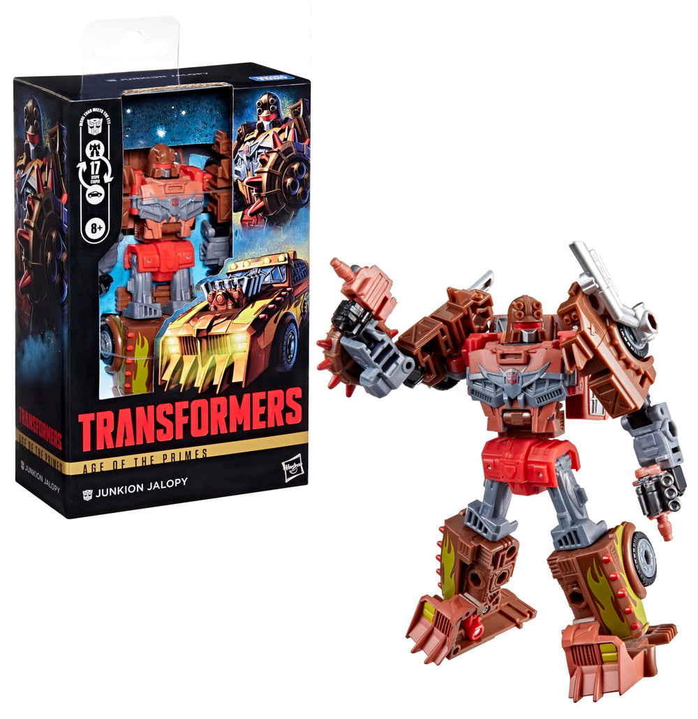 Transformers Junkion Jalopy armor pieces upgrade other figures for epic battles.