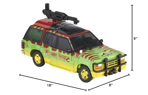 Transformers Jurassic Park mash-up scene invites imaginative play and collection.