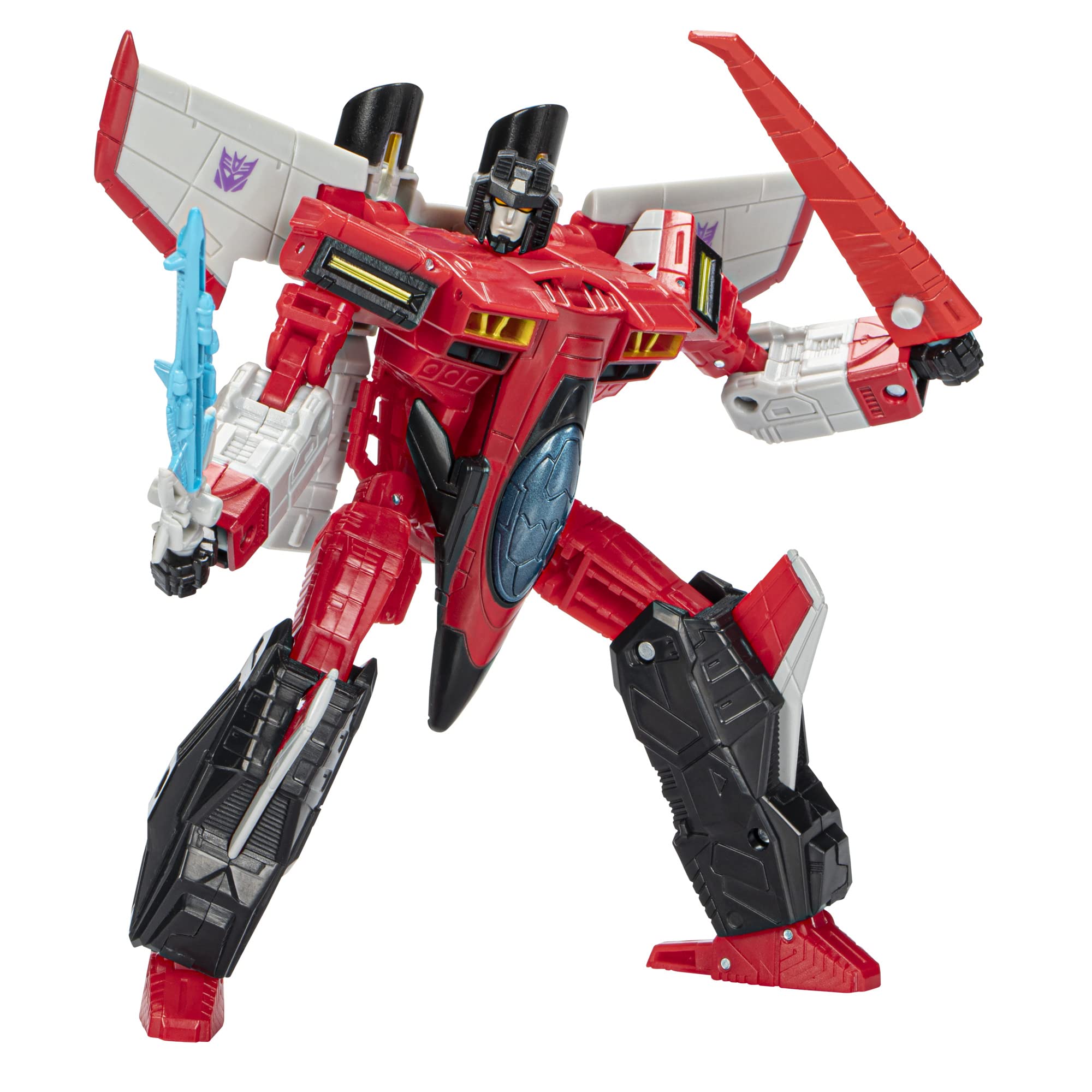 Transformers Legacy Armada Starscream in jet mode, ideal for dynamic battles.
