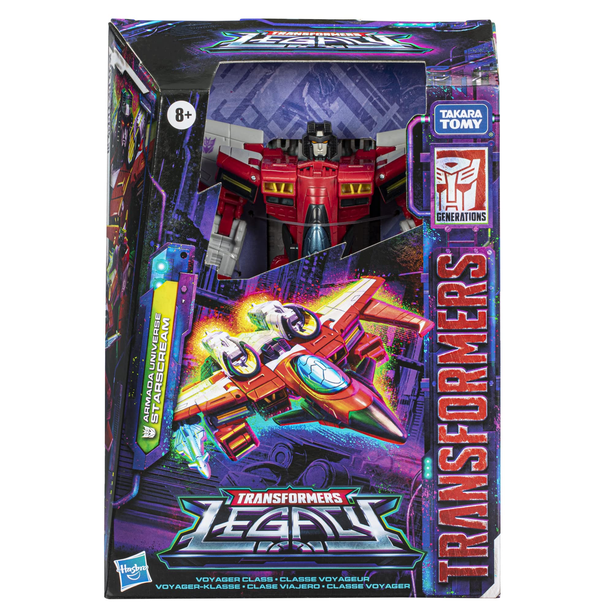 Transformers Legacy Armada Starscream jet turbines and articulation for poses.
