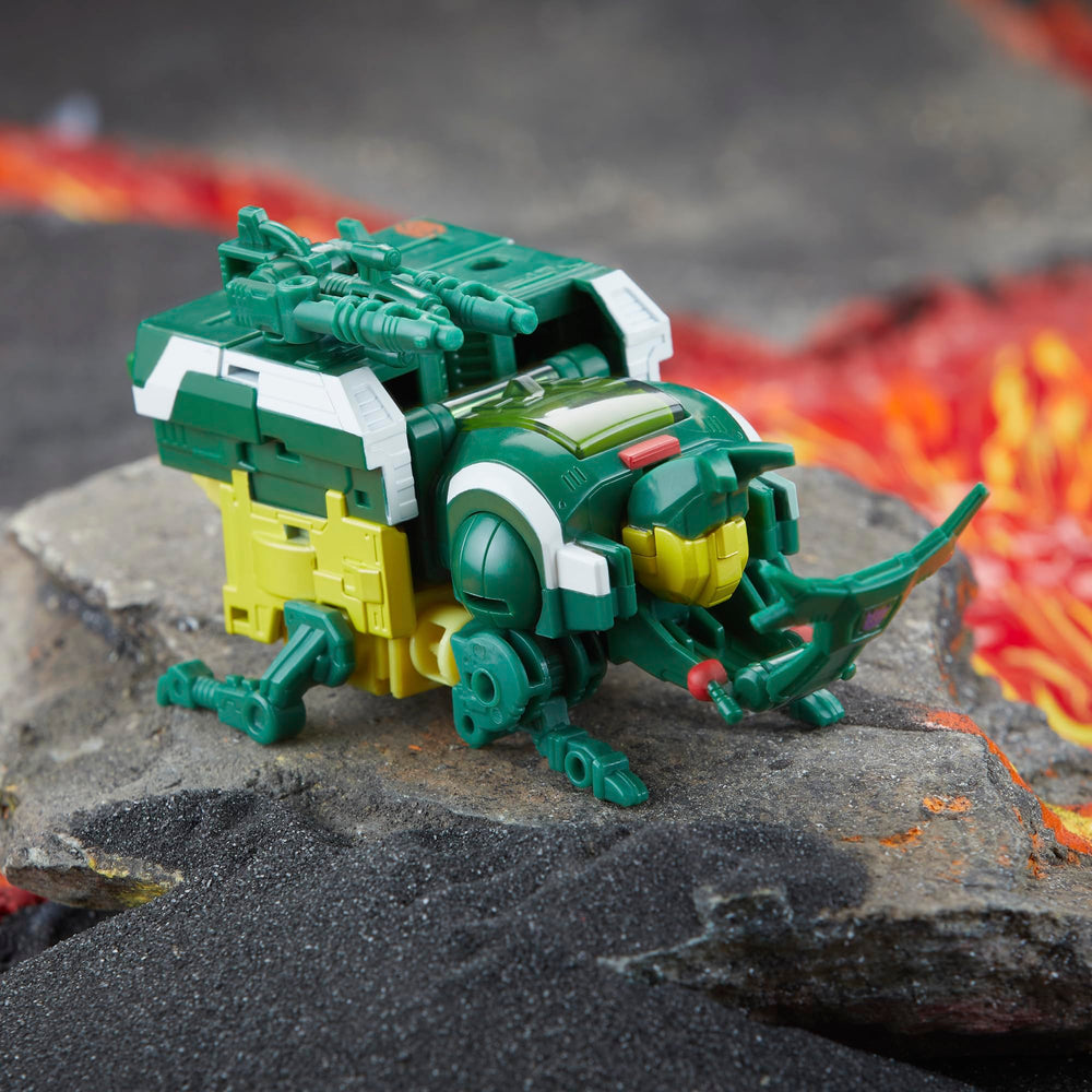 Transformers Legacy Barrage beetle mode, compact form adds display variety.