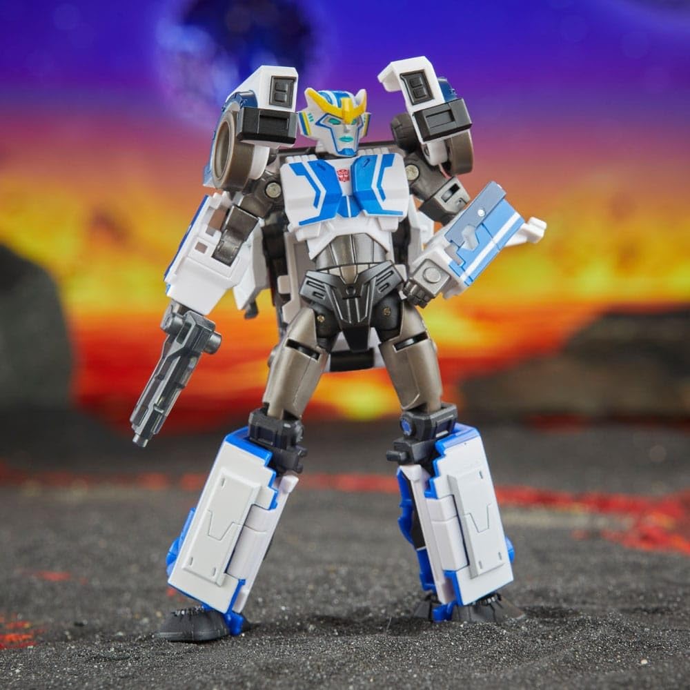 Transformers Legacy EV Deluxe Strong Arm with articulated joints enables flexible posing.