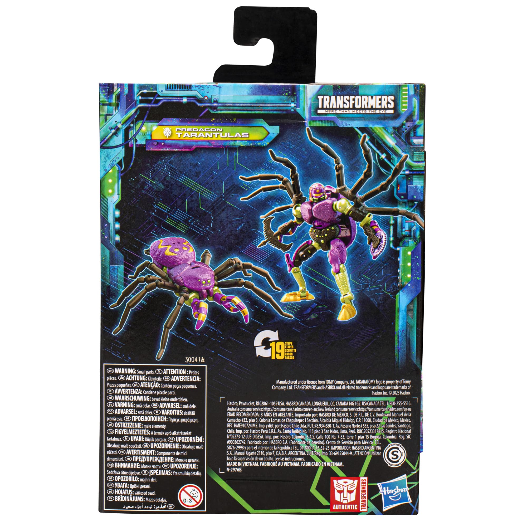 Transformers Legacy Evolution Tarantulas deluxe figure, display-ready on collectors’ shelf.