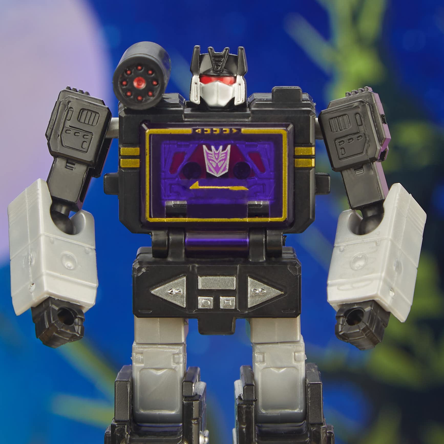 Transformers Legacy Evolution Soundblaster on display for collectors.