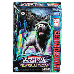 Transformers Nemesis Leo Prime in lion mode ready for dramatic battles.