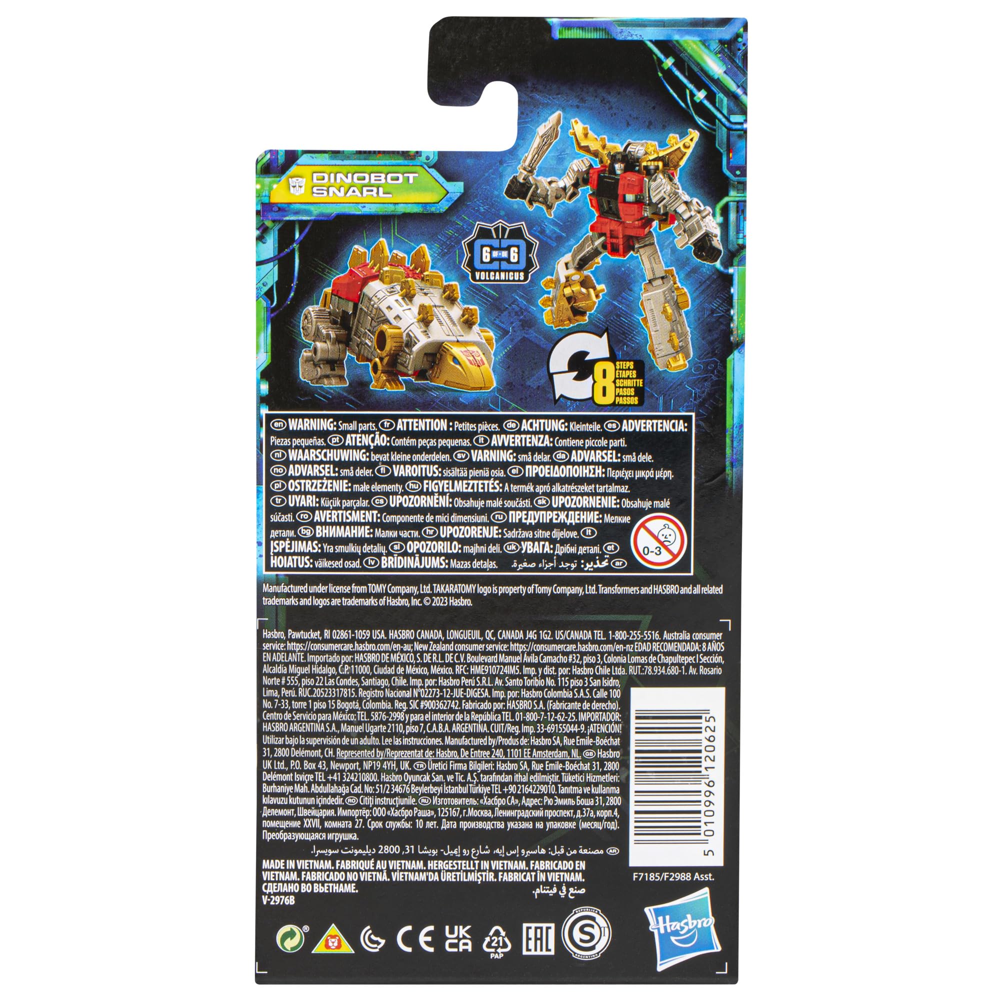 Dinobot Snarl with sword accessory enhances action play and collection value.