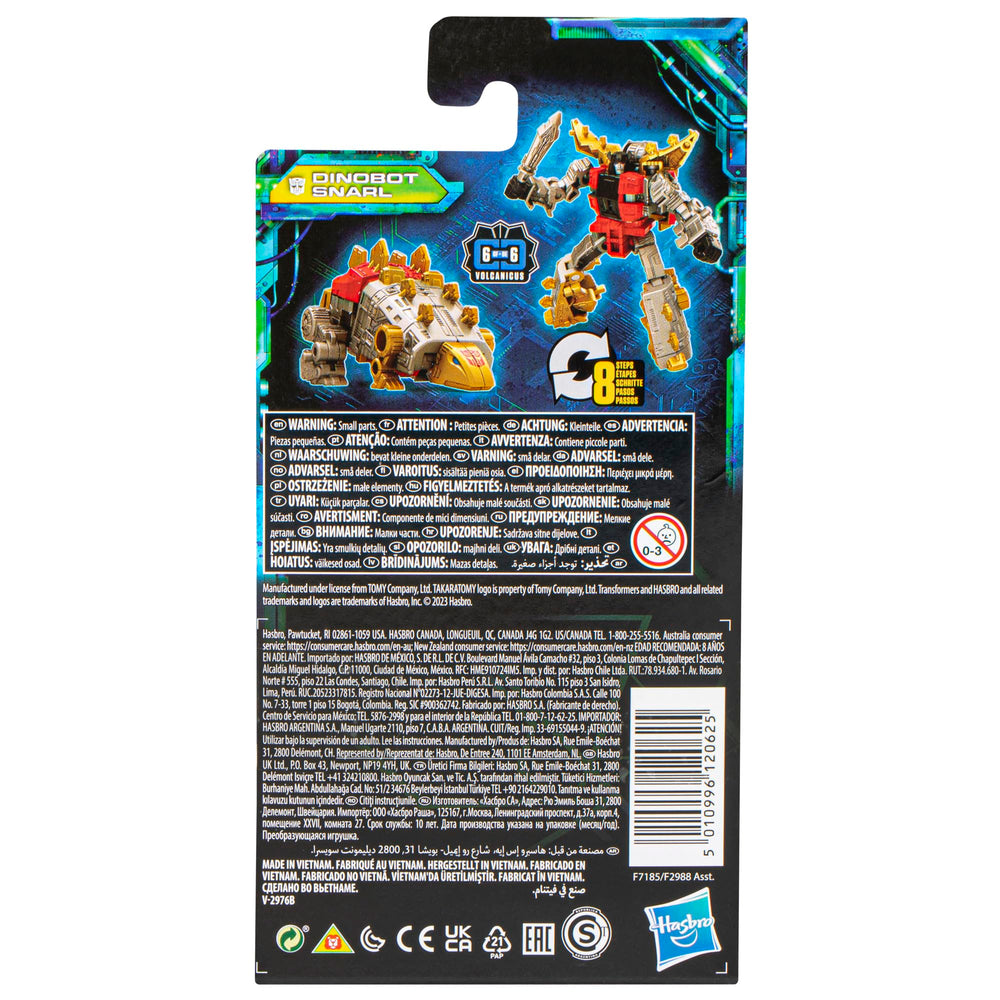 Dinobot Snarl with sword accessory enhances action play and collection value.