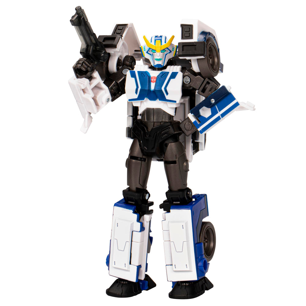Transformers Legacy Evolution Strongarm robot mode with poseable joints for dynamic play.