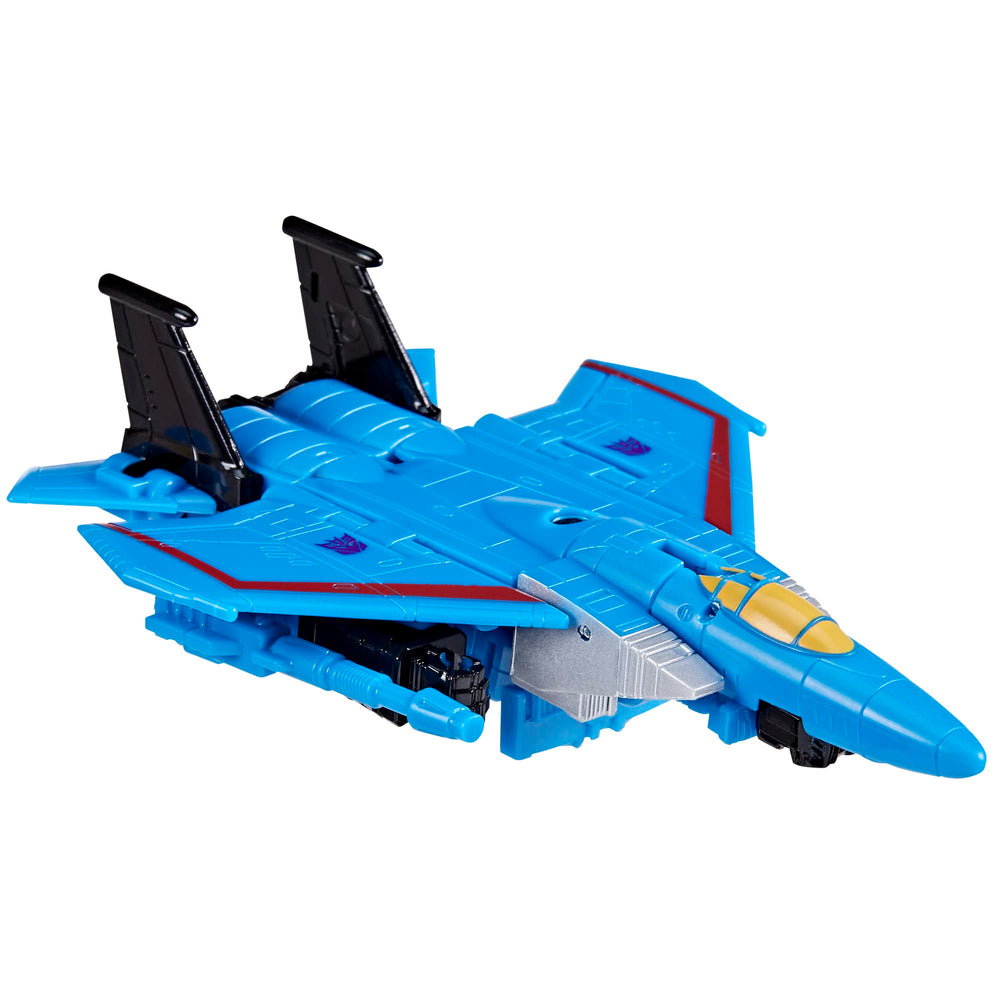 Thundercracker jet mode showcases sleek design for dynamic action poses and battles.