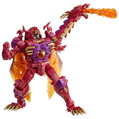 Transformers Legacy Evolution Transmetal II Megatron tail detail supports action-ready poses.