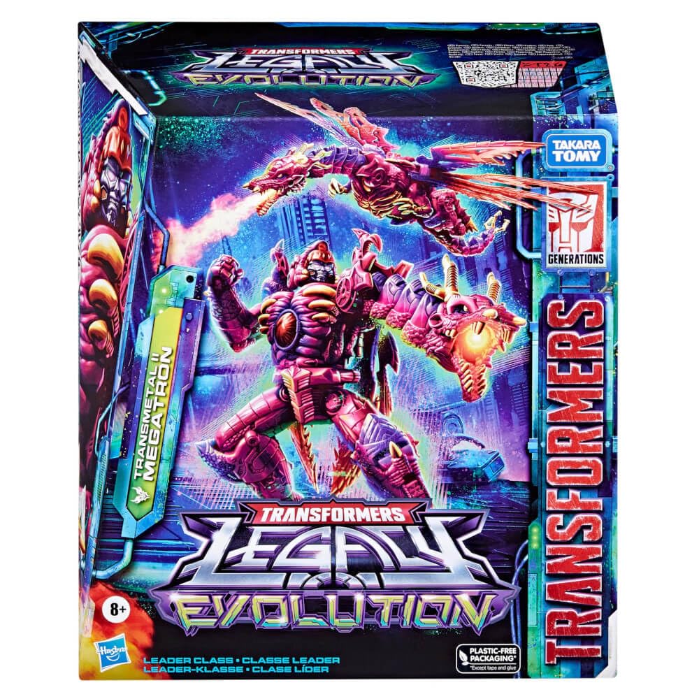 Transformers Legacy Evolution Transmetal II Megatron wings and tail enable dramatic poses.