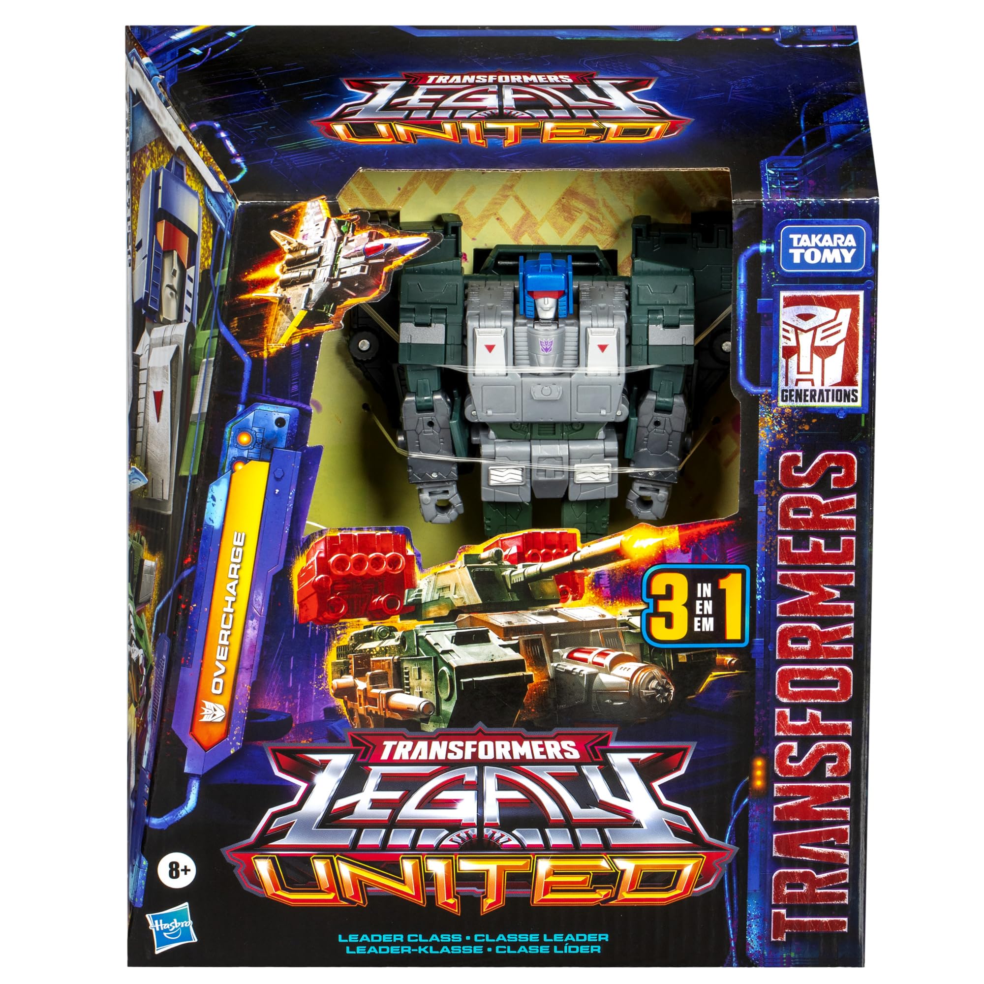 Transformers Legacy Overcharge sword accessory enhances dynamic poses.