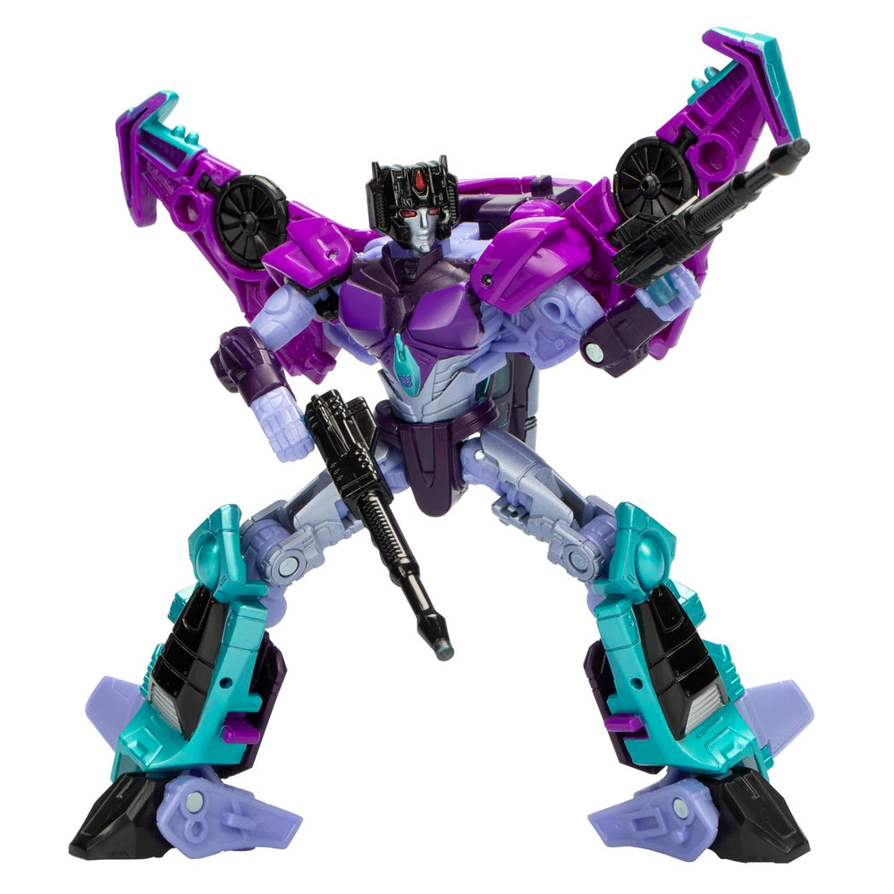 Transformers Legacy Slipstream Deluxe robot mode with poseable joints for dynamic action.