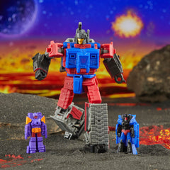 Transformers Legacy Tiptop G1 Universe figure accompanies Quake for extra play options.